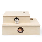 Niteangel艾特 倉鼠多居室侏儒小窩熊躲避屋迷宮多格木製玩具用品