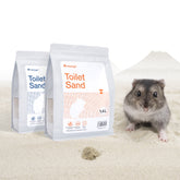 Niteangel艾特 倉鼠尿沙黃藍標EcoClean金絲熊浴沙除臭去油洗澡沙