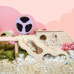 Niteangel艾特 倉鼠偷窺隧道玩具金絲熊侏儒地下挖掘躲避屋管道