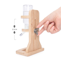 Niteangel艾特 倉鼠水壺飲水器立式支架金絲熊滾珠真空喝水壺防漏