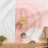 Niteangel艾特 倉鼠跑輪超靜音亞克力大號支架金絲熊籠子造景用品