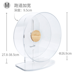 Niteangel艾特 倉鼠跑輪超靜音亞克力大號支架金絲熊籠子造景用品