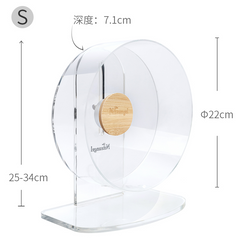 Niteangel艾特 倉鼠跑輪超靜音亞克力大號支架金絲熊籠子造景用品