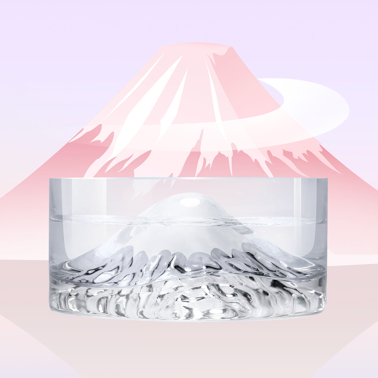 Niteangel艾特 Mount Fuji富士山水碗玻璃倉鼠水壺金絲熊防掀飲水